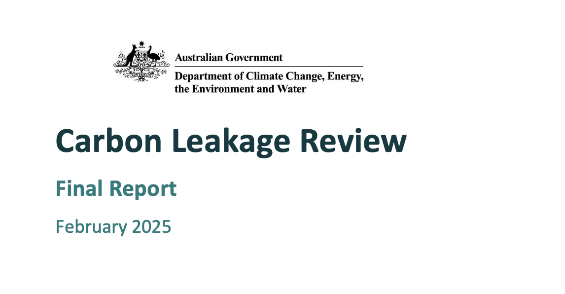 Australia Carbon Leakage Review