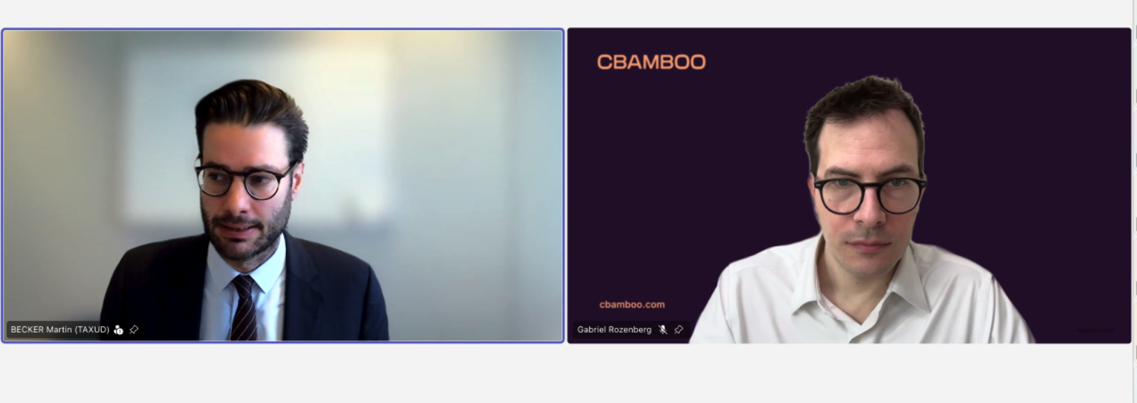 Martin Becker at CBAMBOO webinar