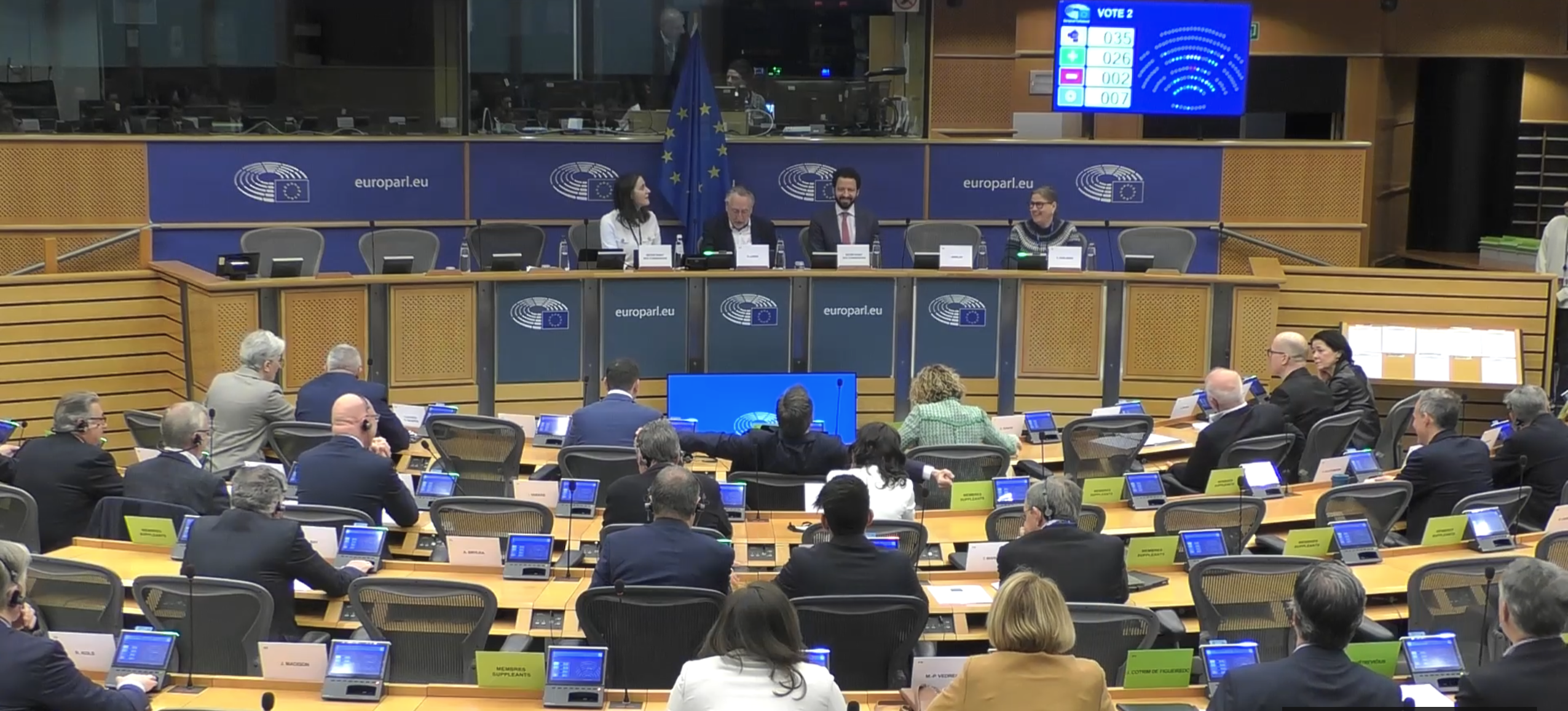 EU Parliament committee vote