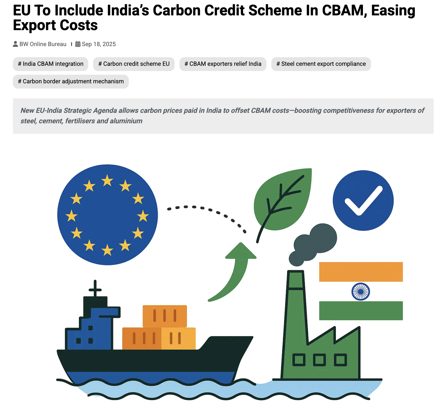 India CBAM analysis